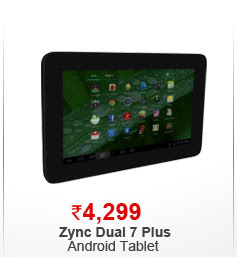 Zync Dual 7 Plus Android Tablet With Wifi and Dual Camera