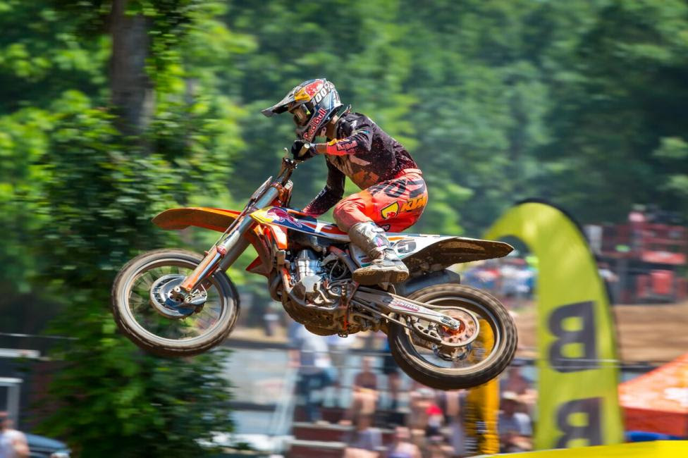 Marvin Musquin claimed victory (2-1) and stopped Eli Tomac's five race win streak.
