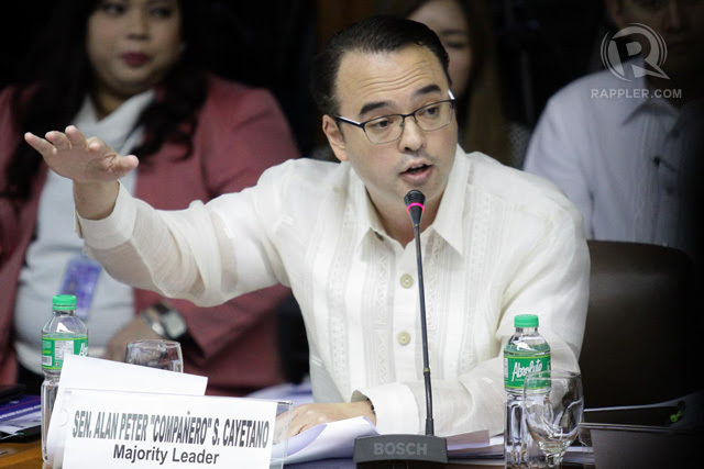 NEW FOREIGN SECRETARY. Senator Alan Peter Cayetano is appointed Secretary of Foreign Affairs. File photo by Mark Cristino/AFP