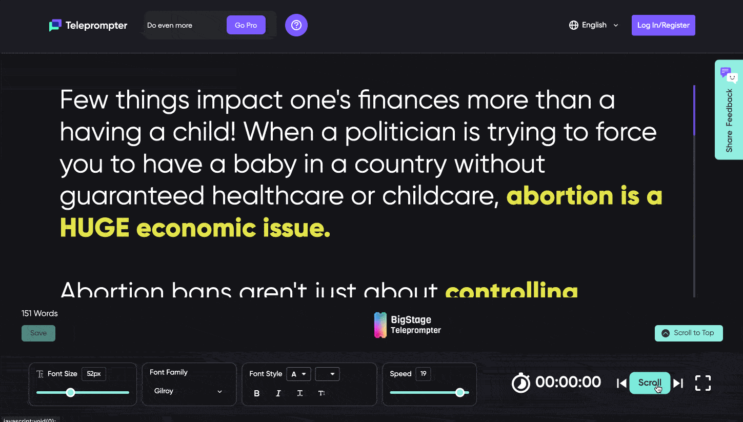 AOC describes the importance of protecting women's freedom to choose.