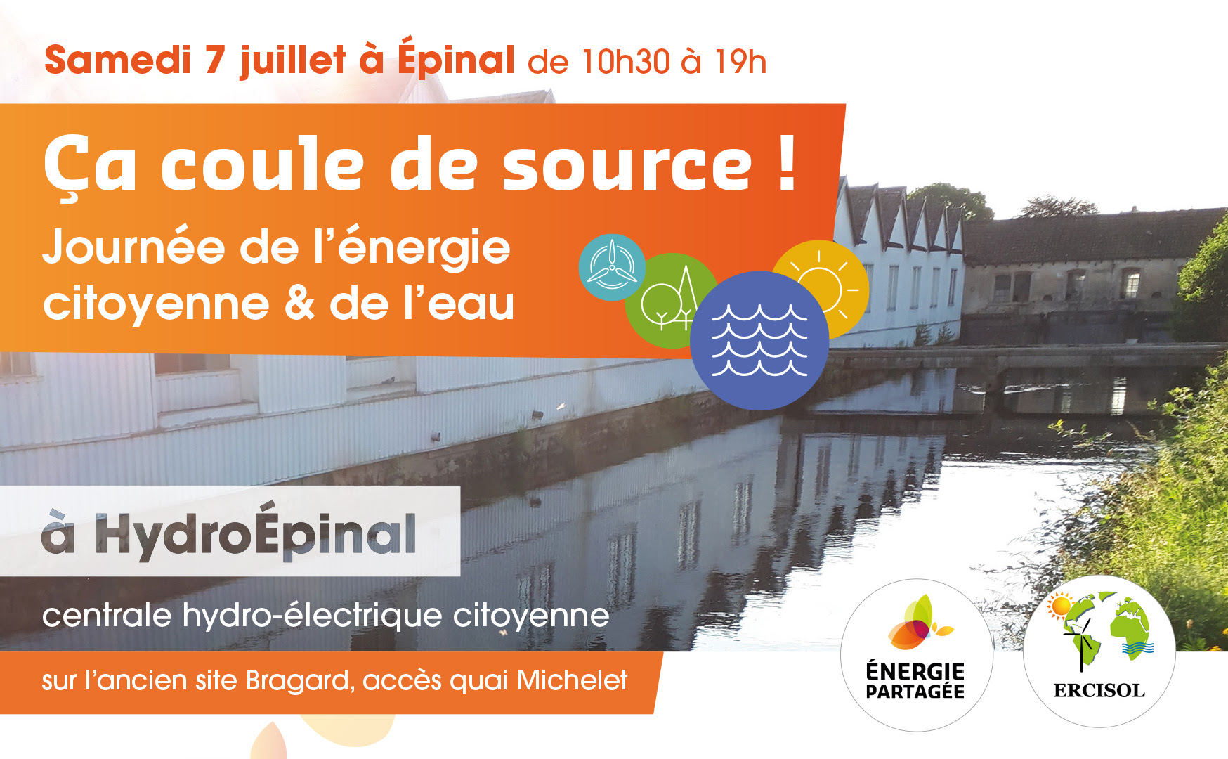 Ça coule de source - Journée de l'eau et de l'énergie citoyenne - de 10h30 à 19h à HydroÉpinal