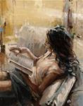 "Reading a Book No.4" - Posted on Monday, November 17, 2014 by Victor Bauer