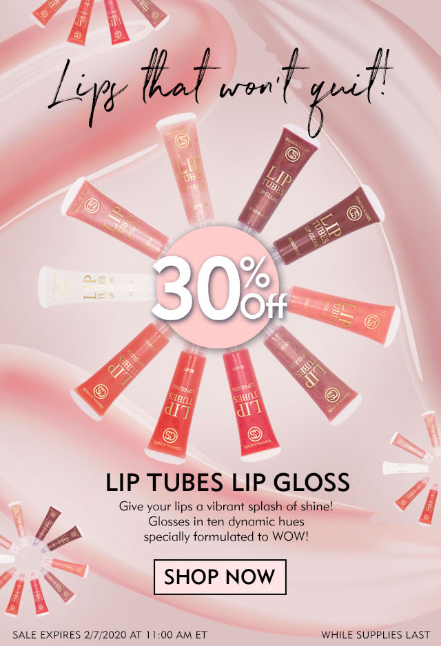  3 Days Only, 30% Off Lip Tubes lip glosses