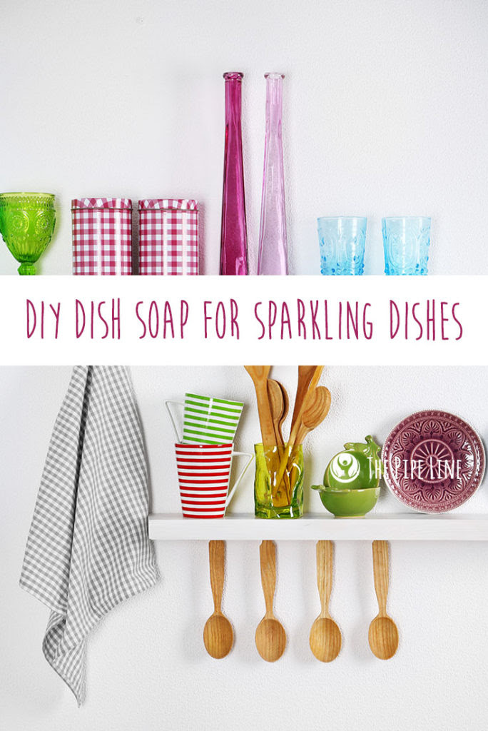 DIY Dish Soap For Sparkling Di...