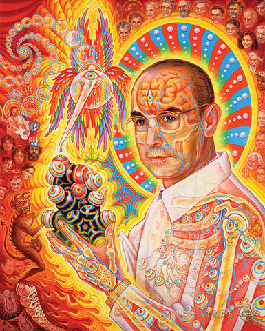 Alex Grey Saint Albert and the LSD Revolution Revelation Foil Print
