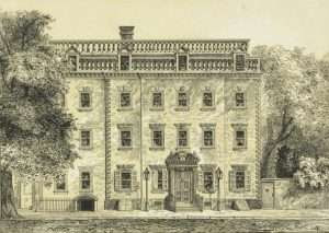The Walton House Pearl Street home of the Bank of New York by artist Abraham Hosier