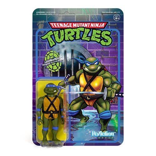 Image of TMNT Reaction 3.75" Figures - Leonardo - JANUARY 2020