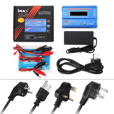 Carregador de Bateria iMAX B6 80W 6A DC Lipo com Fonte