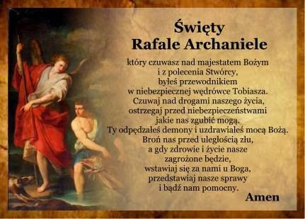 Modlitwa do Rafała archanioła | God loves me, Prayers, Music humor