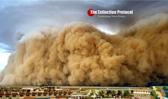 Massive dust storm sweeps across Xinjiang region of China China-sandstorm