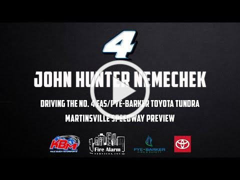 John Hunter Nemechek | Martinsville Speedway Preview