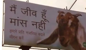 India: Muslims enraged over PETA billboards against eating goat meat, billboards taken down