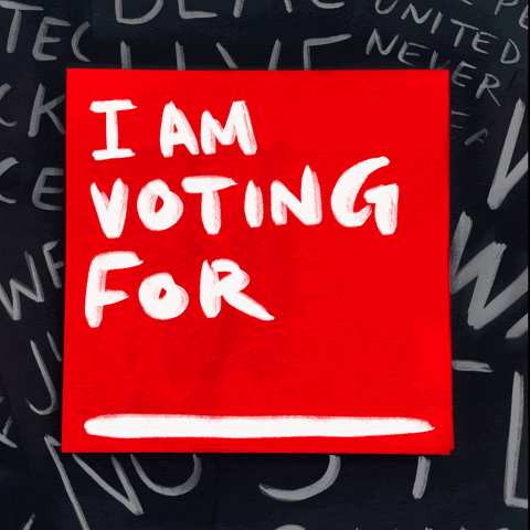 I am voting for...