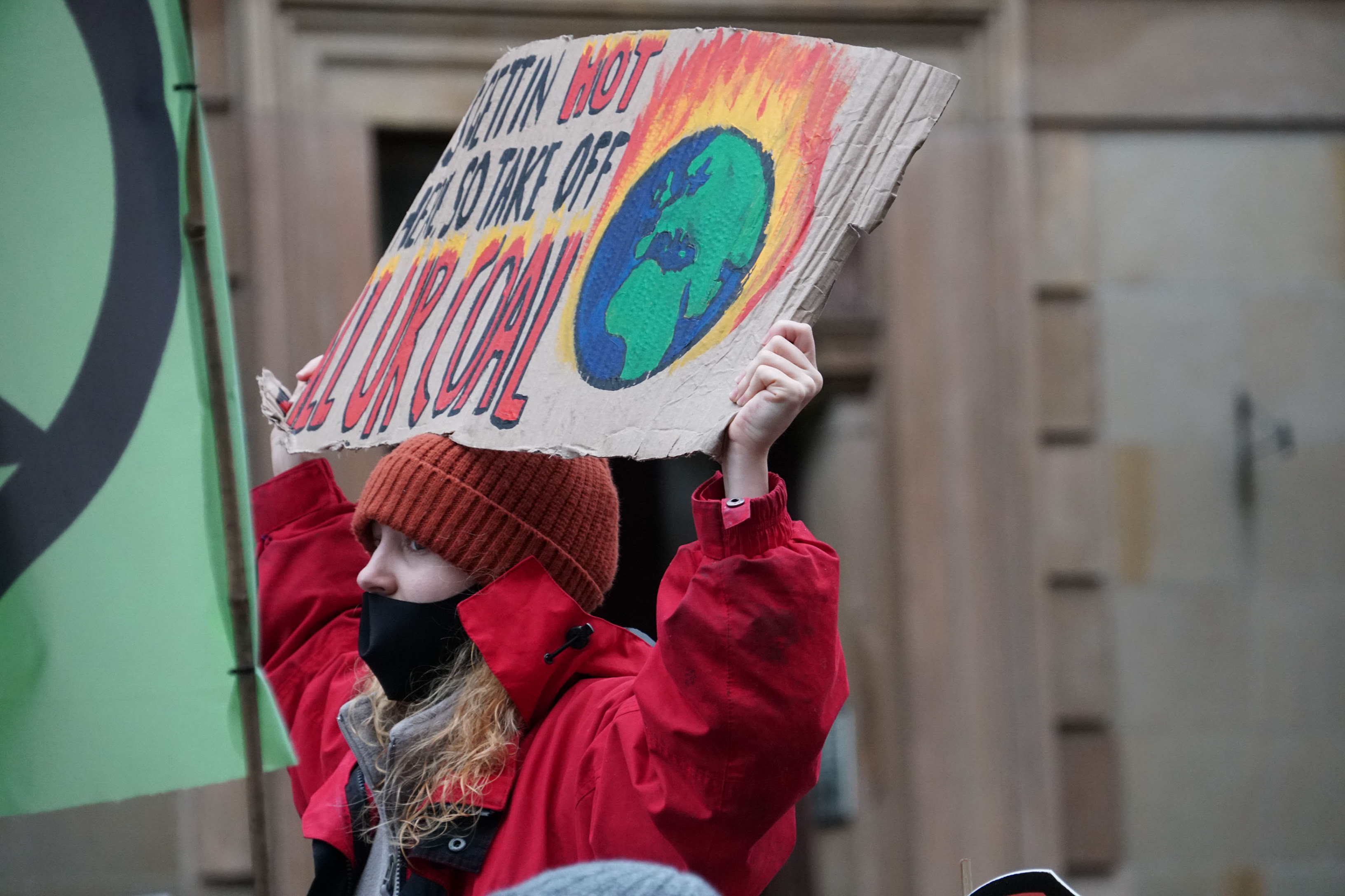 photo of protester