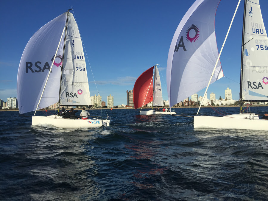 J/70s sailing off Punta del Este, Uruguary