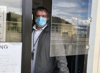 Tollbooth employee at Fauntleroy Ferry Terminal