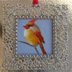 Madame Cardinal Ornament - Posted on Friday, December 12, 2014 by Ruth Stewart