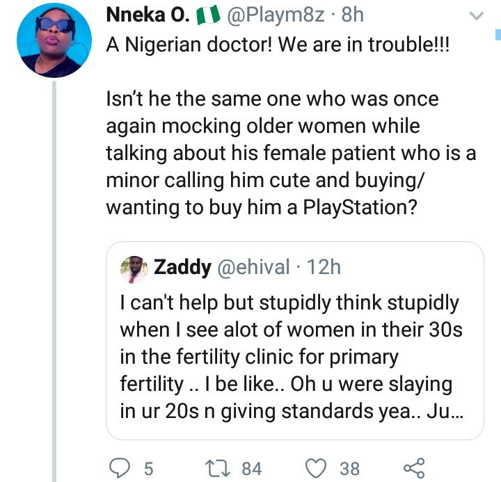 Nigerian doctor gets called out after he revealed what comes to his mind when he sees women in their 30s coming for fertility treatment