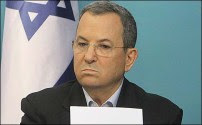 Israel's Defense Minister Ehud Barak at a press conference at the PM's office in Jerusalem, announcing a ceasefire. November 21, 2012.