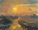 Painting Dawn Yellow Sun - Posted on Saturday, December 13, 2014 by Roos Schuring