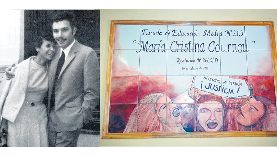 María Cristina Cournou y Nicolás Grandi permanecen desaparecidos. Desde 2011 una escuela de Moreno lleva el nombre de Cournou.