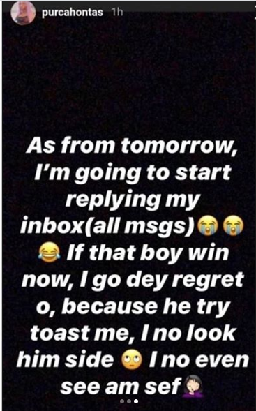 Nigerian lady regrets ignoring BBNaija housemate, Laycon after sliding into her DM in 2016