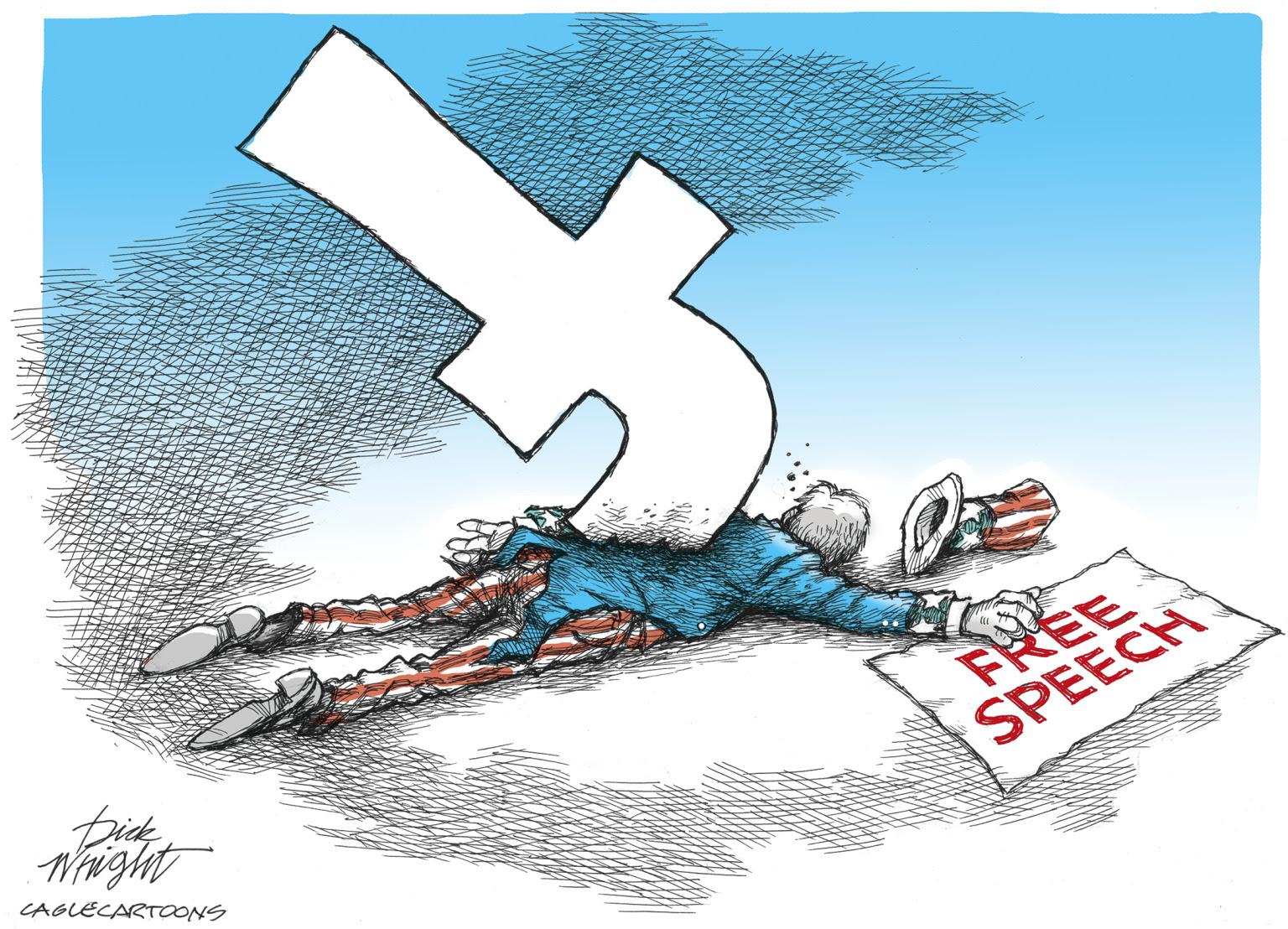Facebook free speech assault