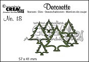 Decorette poinçon no. 18 Boompjes / Decorette qui no. 18 arbres