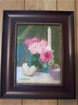 Roses with Bird Figurine - Posted on Friday, January 16, 2015 by Elaine Shortall