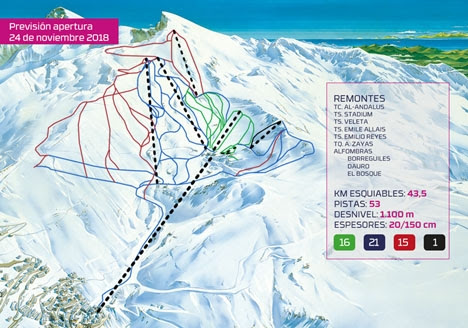 Sierra Nevada tidigarelägger säsongsstarten en vecka till 24 november, tack vare snörekord.