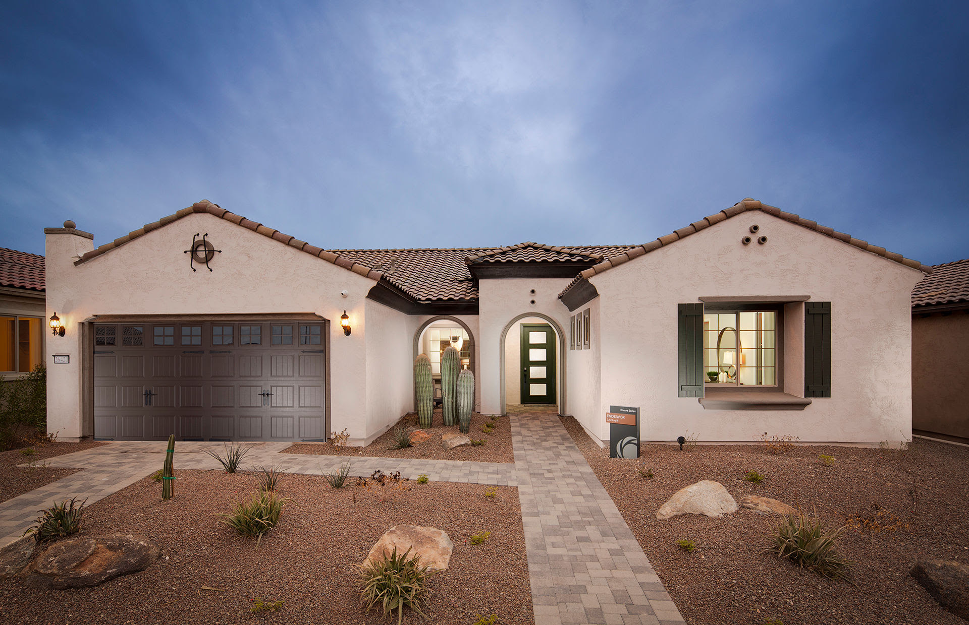 Family receiving keys to their new home