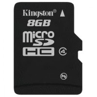 Kingston MicroSD Card 8 GB 4 MB/s Class 4