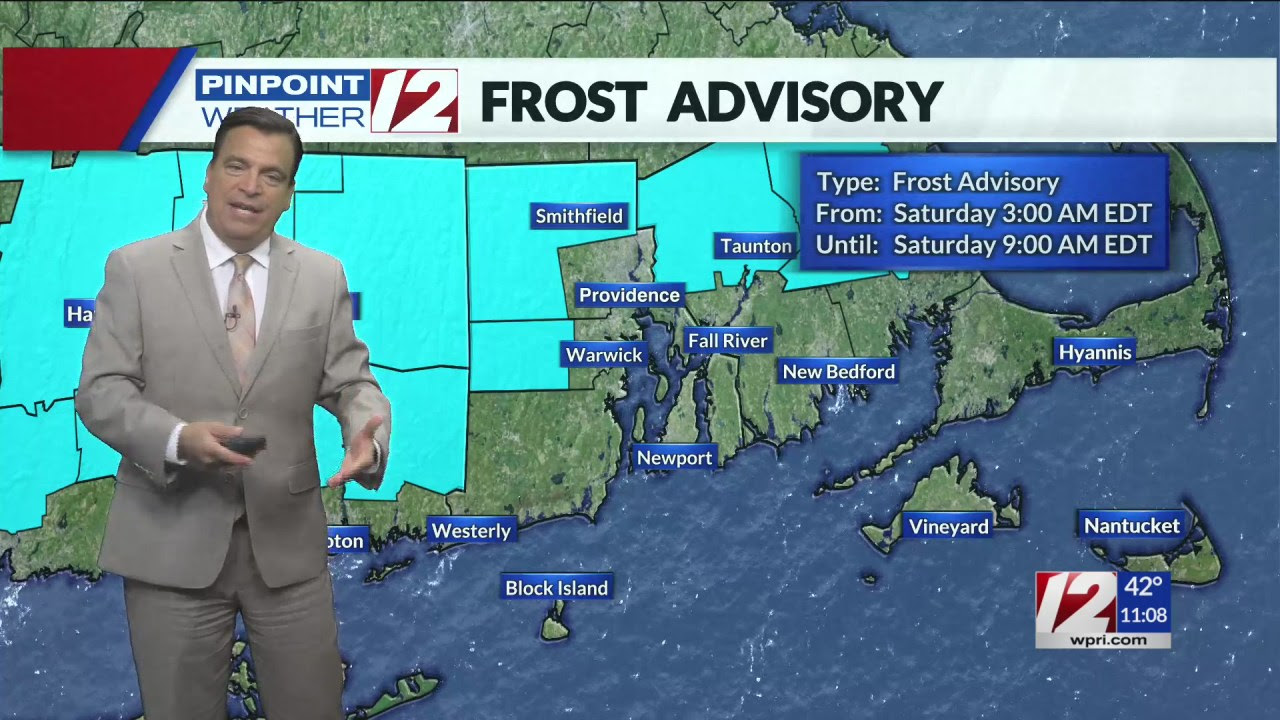 Weather Now: “Frost Advisory” Until 9AM; Sunny Dry Weekend