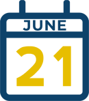 June 21 Calendar Icon
