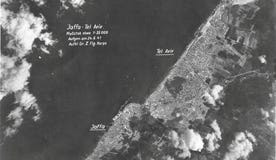 A photo taken by the Luftwaffe during WWII of Tel Aviv, Jaffa, and the Mediterranean coast.
