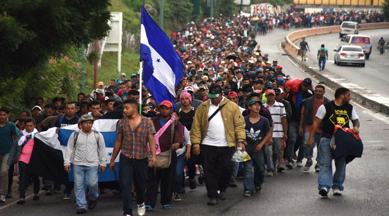 caravana de migrantes hondureños