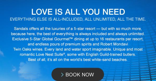 Love is all you need - Book Now