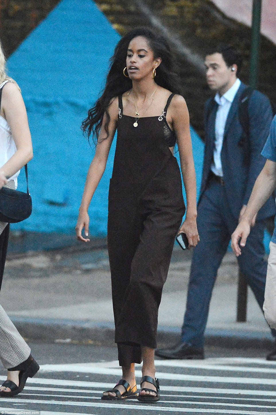 Malia Obama has now returned the USA and was spotted out in New York City on Thursday with her friends  