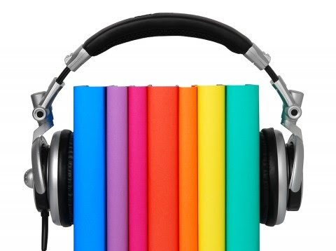 illustration livre & casque audio