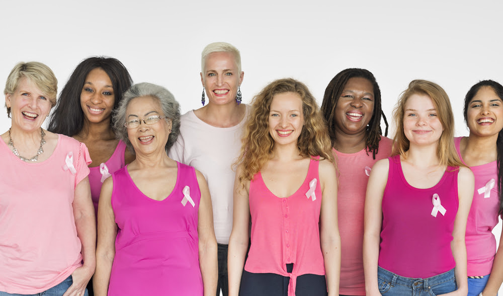 group of eight diverse women