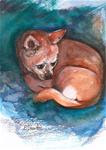 5x7 Chihuahua Pet Portrait Applehead Dog Mixed Media Painting Penny StewArt - Posted on Monday, January 5, 2015 by Penny Lee StewArt