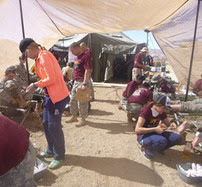 Medical tent at the Bataan Death March