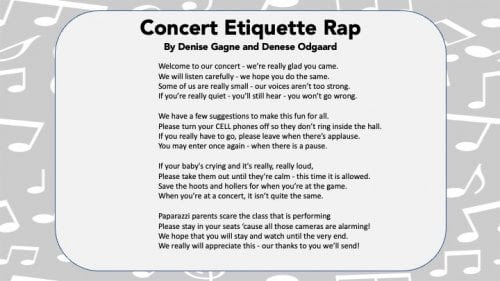Concert Etiquette rap