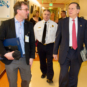 Dr. Kadlec with colleagues at the University of Maryland Medical Center - Shock Trauma 