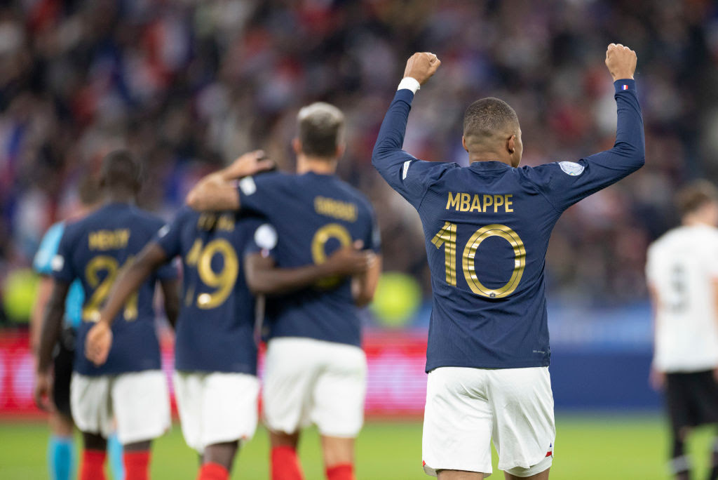 Kylian Mbappe of France during the UEFA Nations League League A Group 1 match between France and Austria at Stade de France