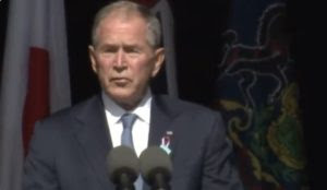 Bush equates ‘violent extremists abroad and violent extremists at home’