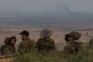 IDF infantry soldiers training on the Golan Heights. (file)