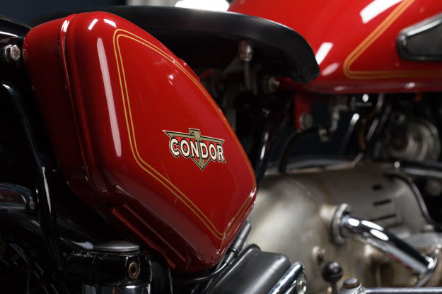 The rare Swiss-made Condor motorcycle, influenced by BMW and designed for the military.