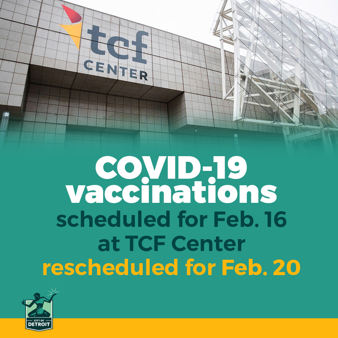 TCF COVID Vaccines Rescheduled for Feb. 20