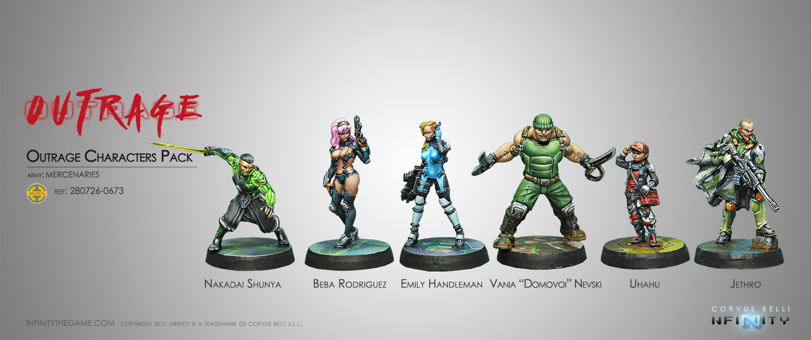 OUTRAGE CHARACTERS PACK OUTRAGE CHARACTERS PACK